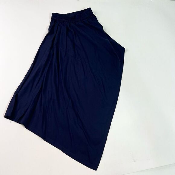 Saba High-low Skirt Women's 8 Navy Blue Viscose Pull On Elastic Waistband - Picture 6 of 9